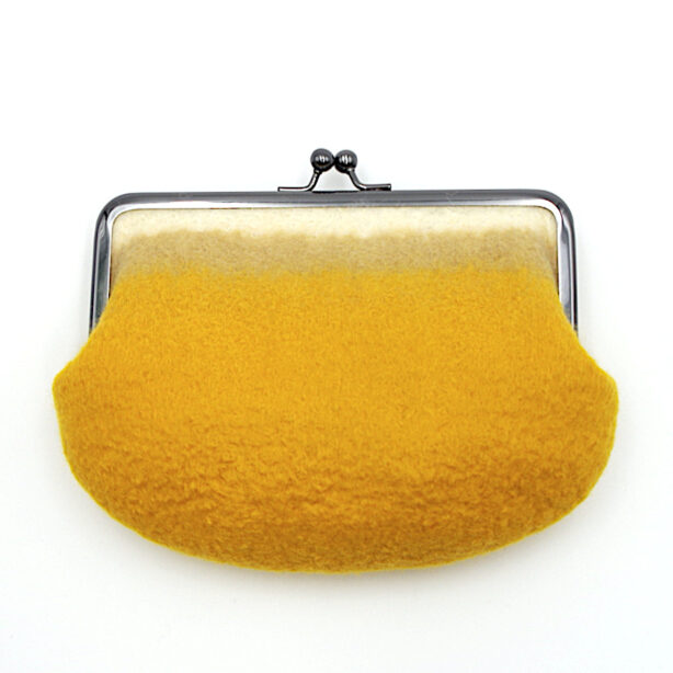 がま口ポーチ「TANTO」｜ マスタード