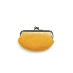 がま口ポーチ「SMILE-MINI」｜ マスタード