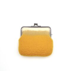 がま口ポーチ「SQUARE」｜ マスタード