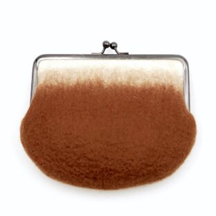 がま口ポーチ「TANTO」｜ キャラメル