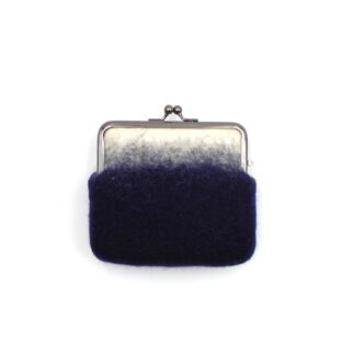 がま口ポーチ「SQUARE」｜ インディゴ